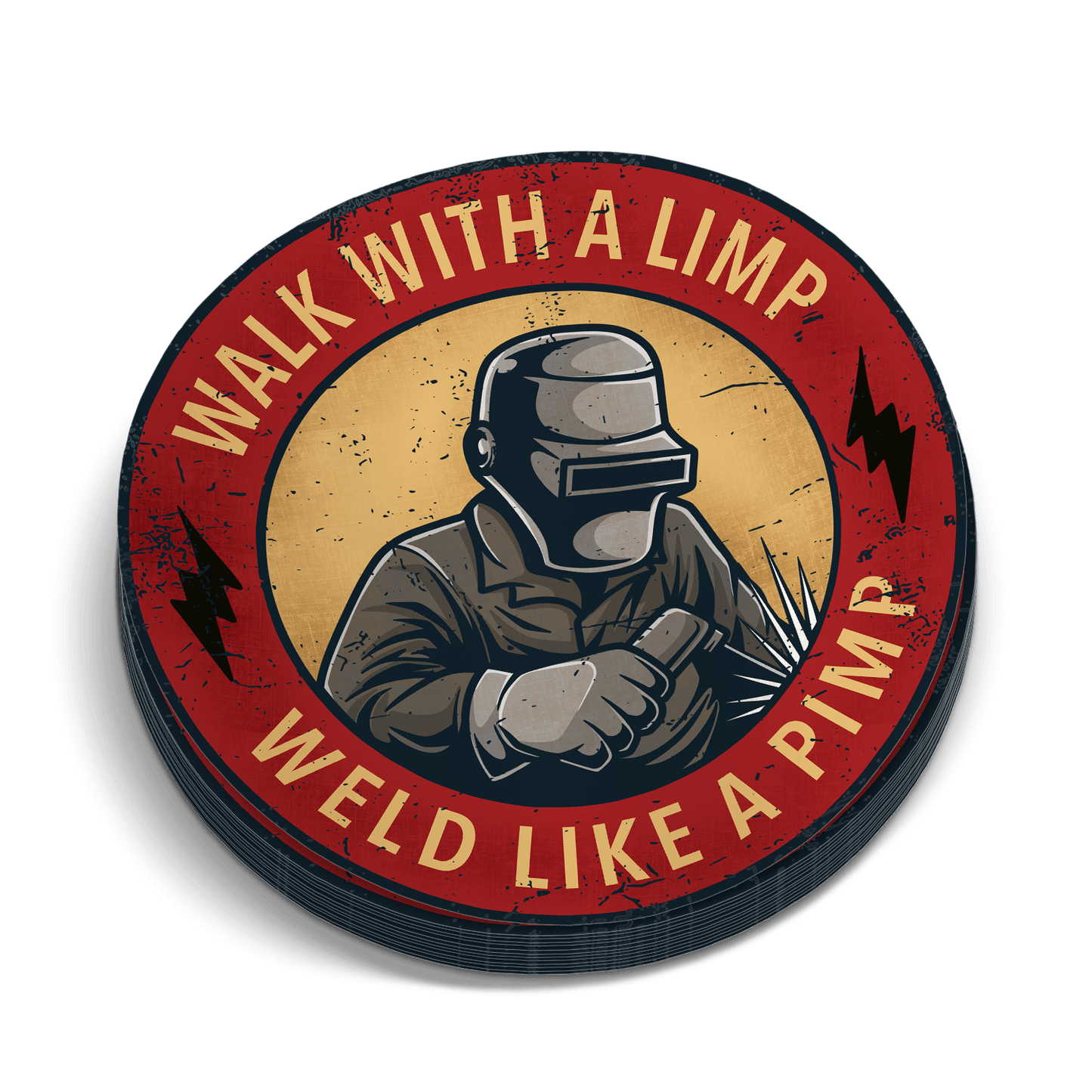 Weld Like A Pimp Sticker
