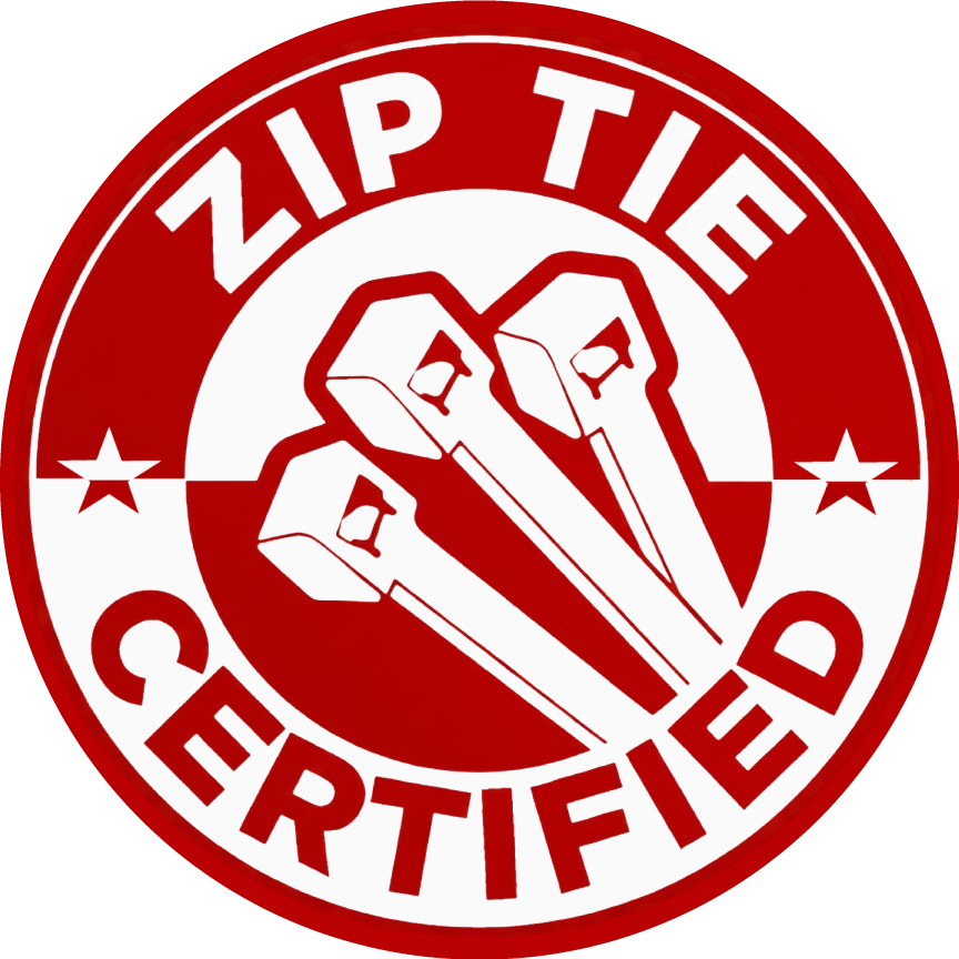 Zip Tie Certified Sticker