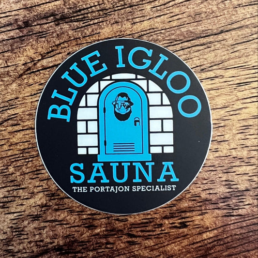 Blue Igloo Sauna Sticker