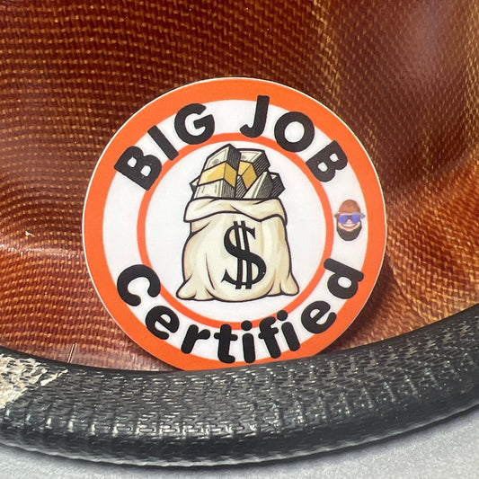 Big Job Certified Sticker
