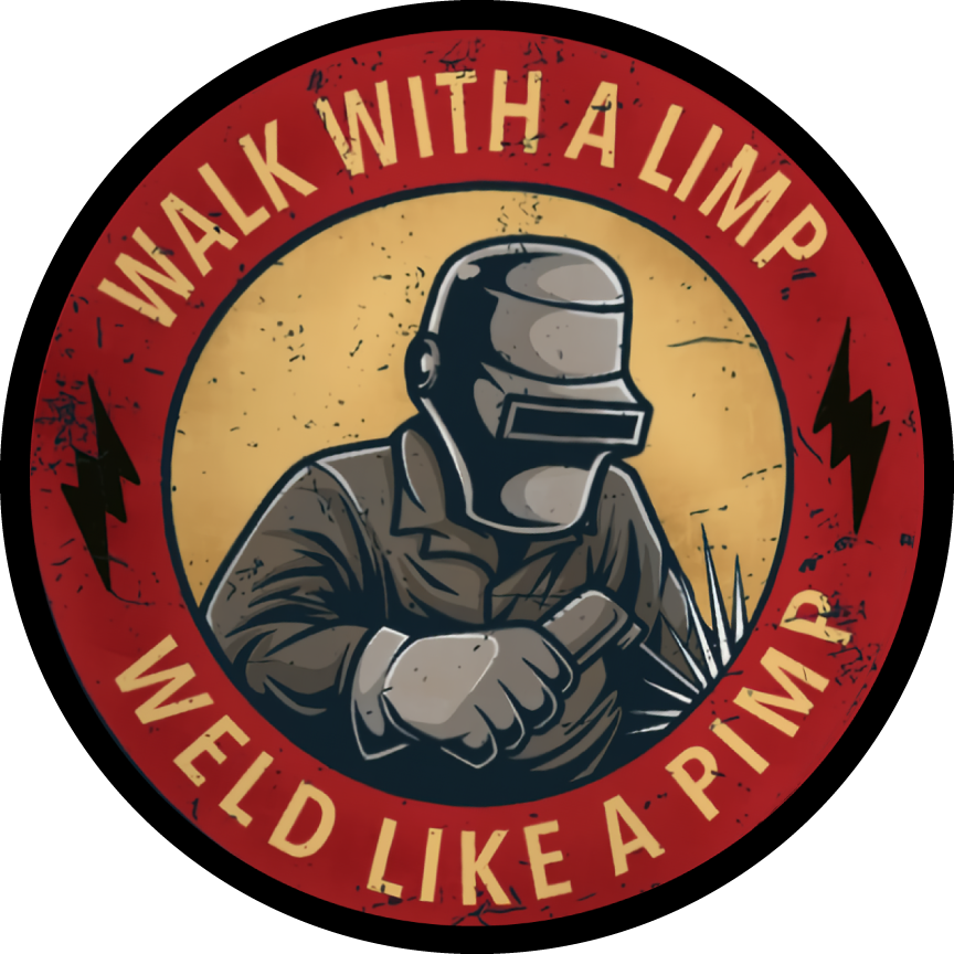 Weld Like A Pimp Sticker