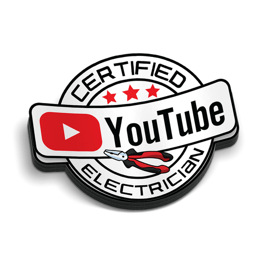 YT Electrician Hard Hat Decal