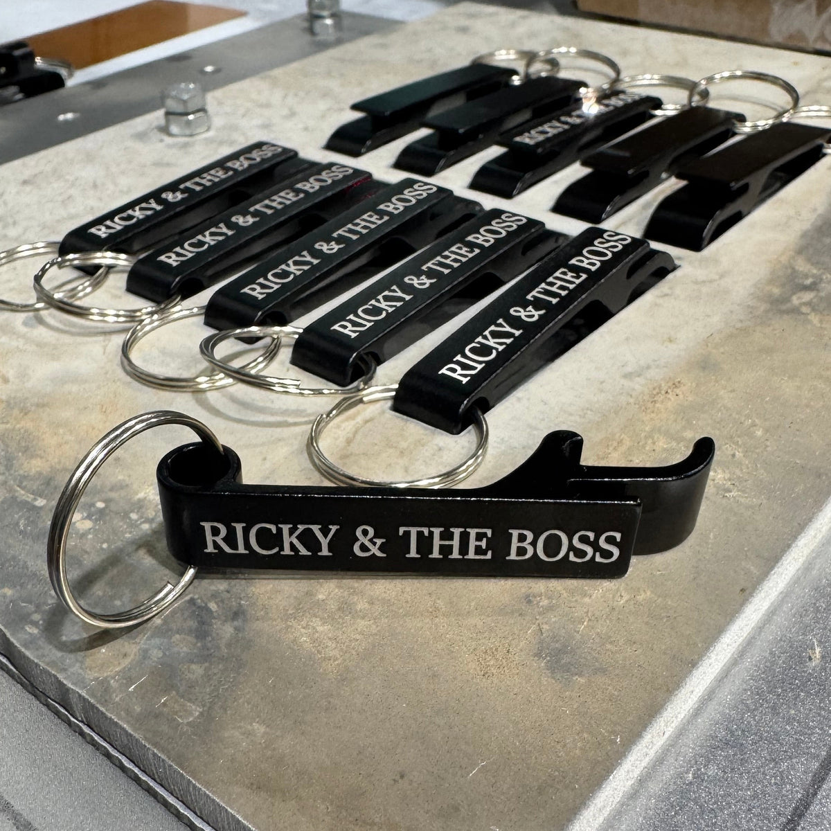 Tb Ricky R&TB KEYCHAIN BOTTLE OPENER – Ricky & The Boss