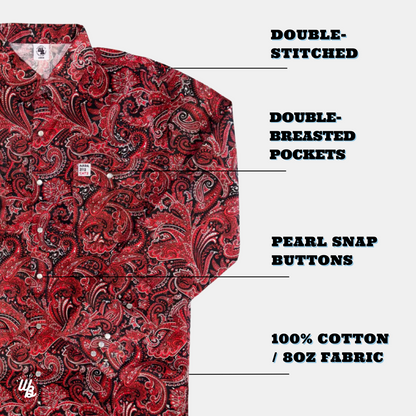 WoahBros RED Paisley FR