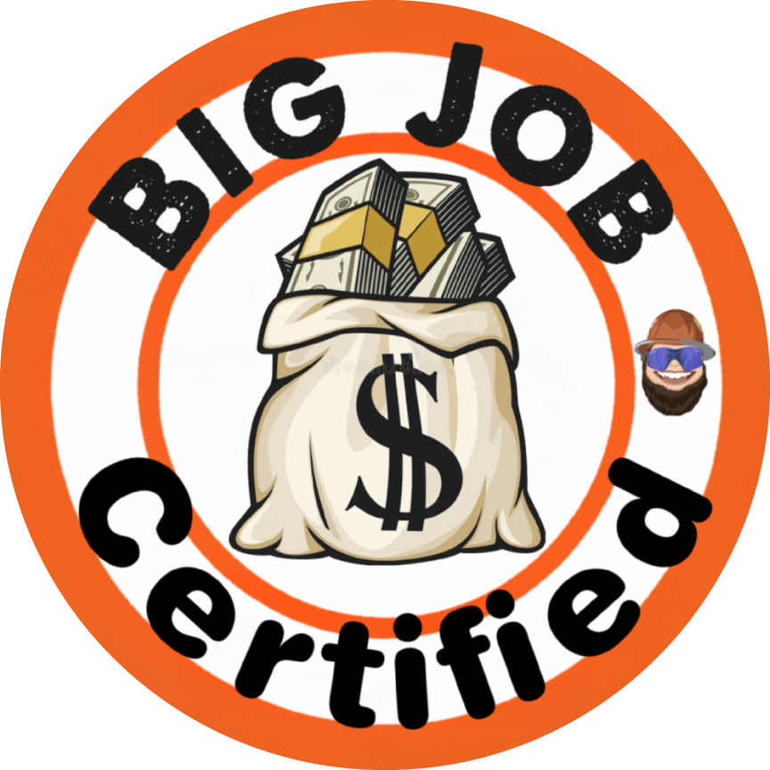 Big Job Certified Sticker