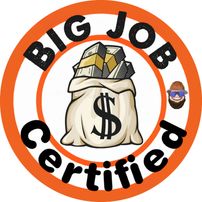 Big Job Certified Sticker