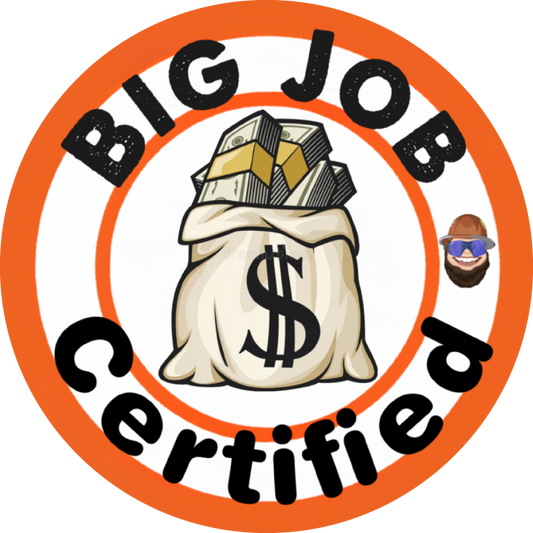 Big Job Certified Sticker