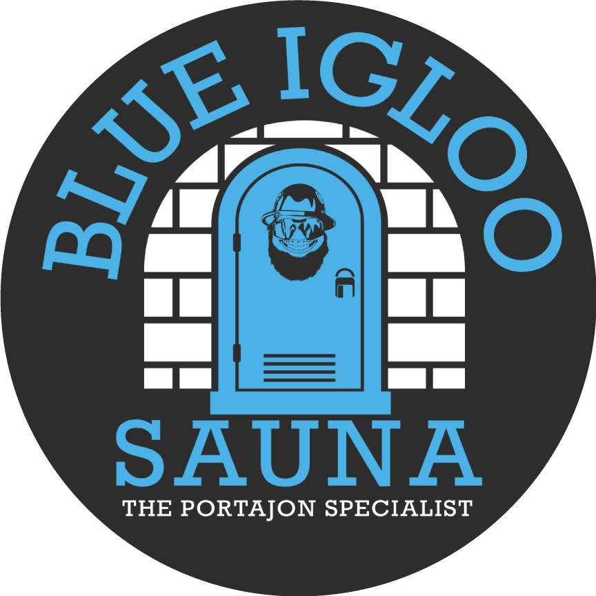 Blue Igloo Sauna Sticker