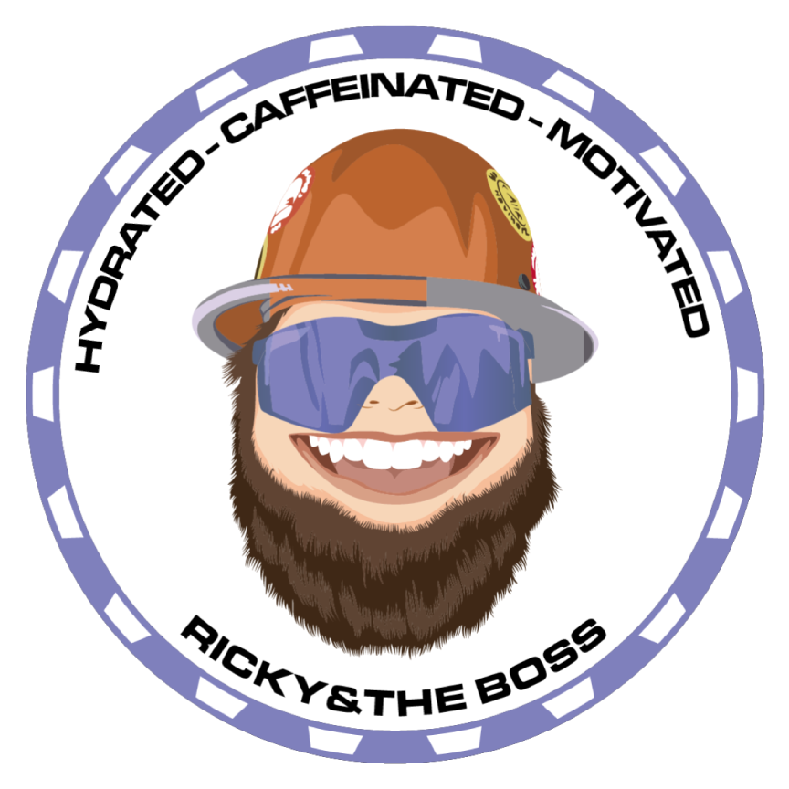 Hydrated Caffeinated Motivated Sticker