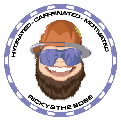 Hydrated Caffeinated Motivated Sticker