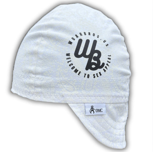 WoahBros White Paisley Welding Cap