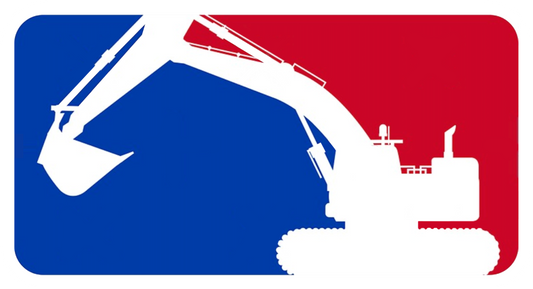 Major League Excavator Sticker
