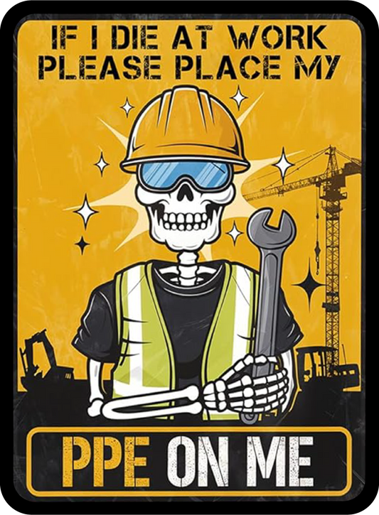 PPE On Me Sticker