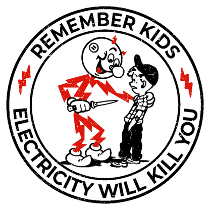 Electricity Is Dangerous Sticker