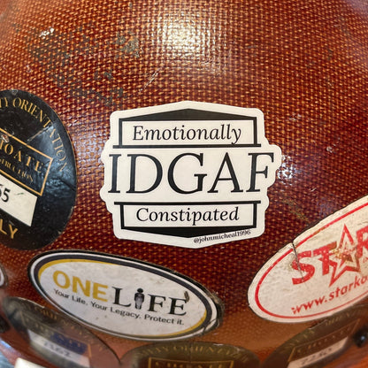 Emotionally Constipated Sticker