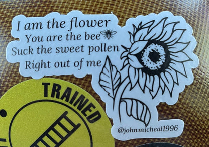 Flower Poem Sticker