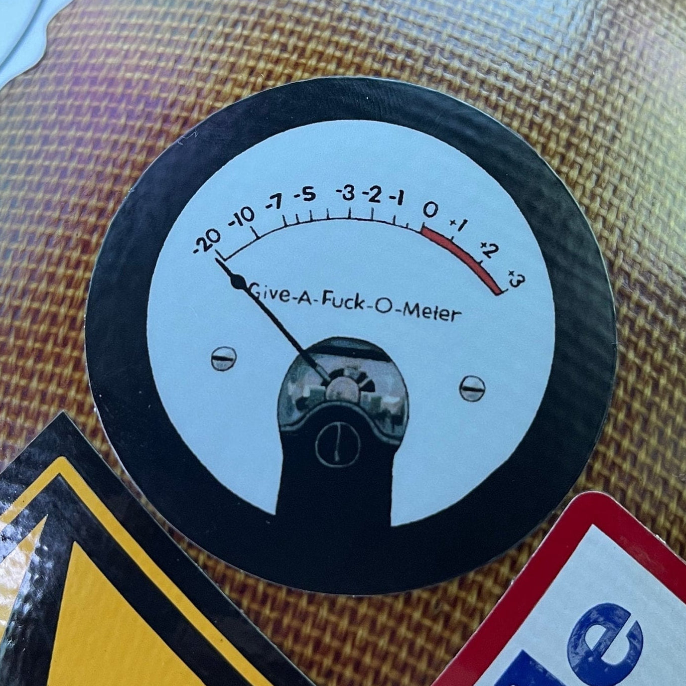 Give A F*ck Ometer Sticker – Ricky & The Boss