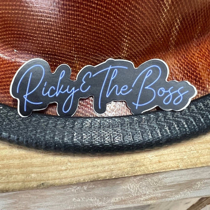 Ricky & The Boss Neon Sticker