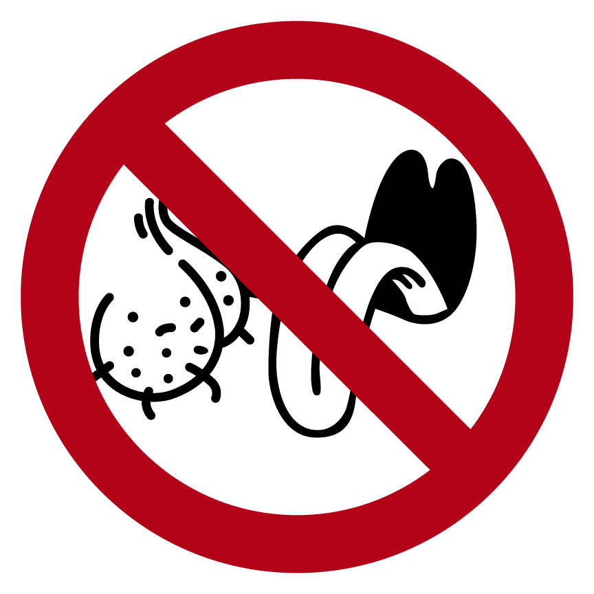 No Ball Licking Sticker